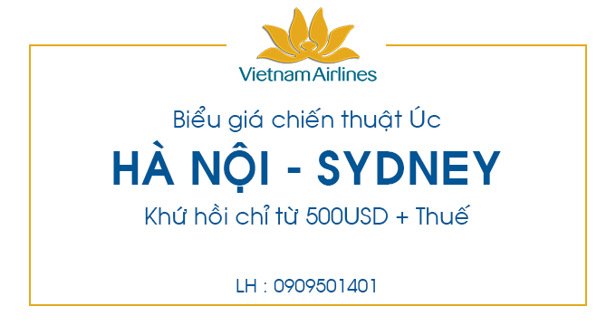 Vé máy bay giá rẻ Hà Nội - Sydney